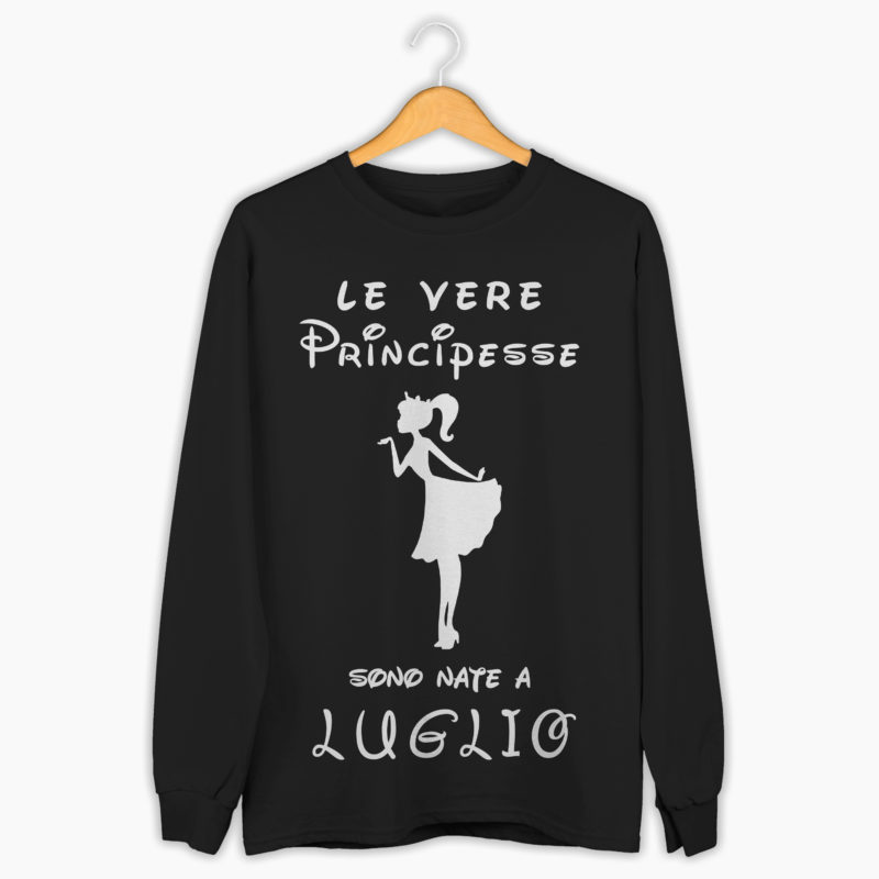 Felpa Donna - Le Vere Principesse sono nate a...
