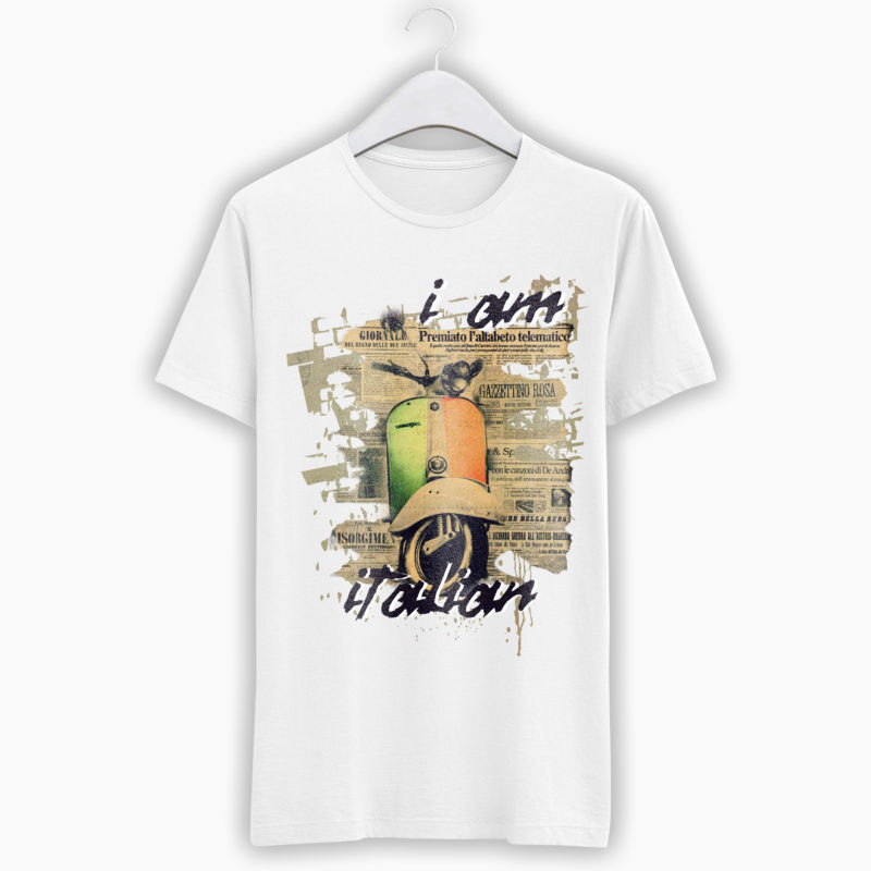 T-Shirt Uomo Vespa - I am Italian