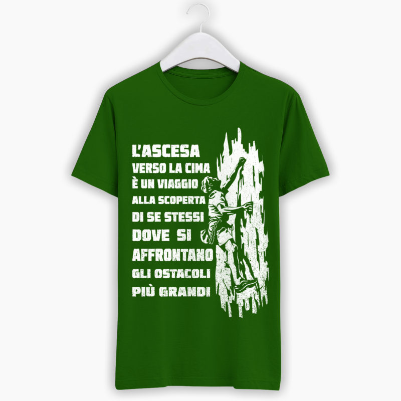 T-Shirt Montagna-Ascesa verso la cima