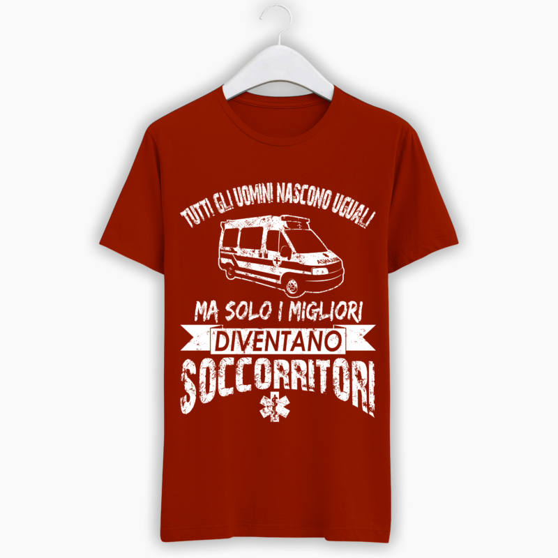 T-Shirt Soccorritori - Tutti gli uomini nascono uguali ma solo i migliori diventano soccorritori