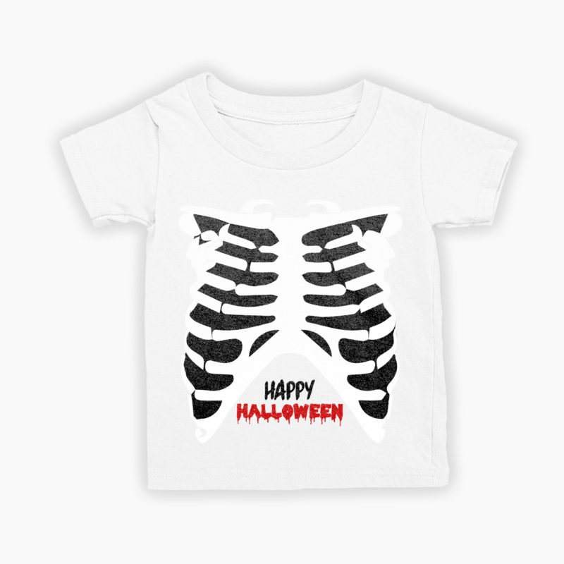 T-Shirt Bambino/a - Gabbia Toracica Halloween