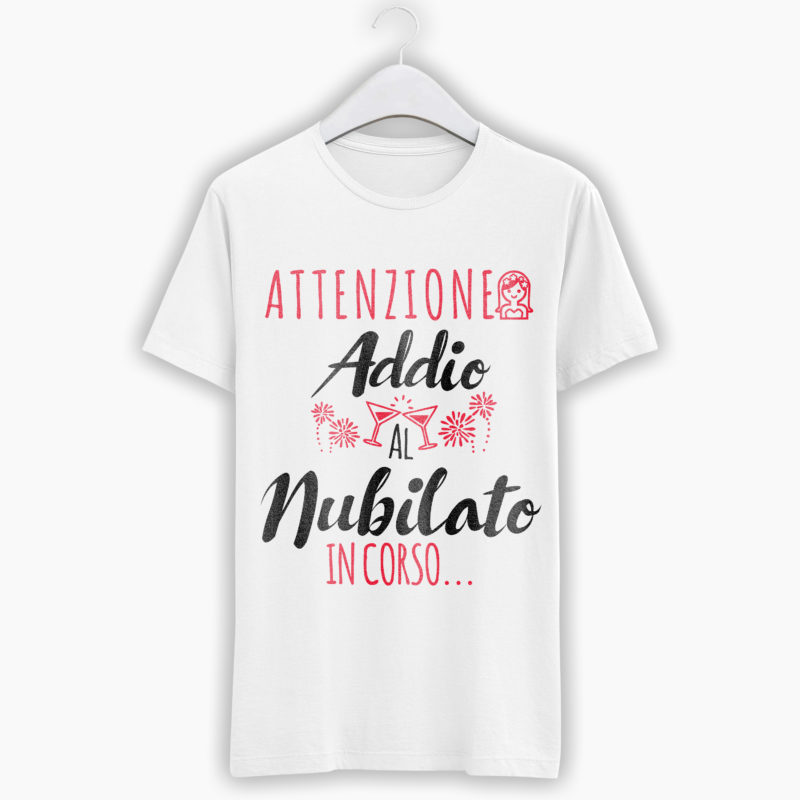 T-Shirt Donna - Attenzione, addio al nubilato in corso