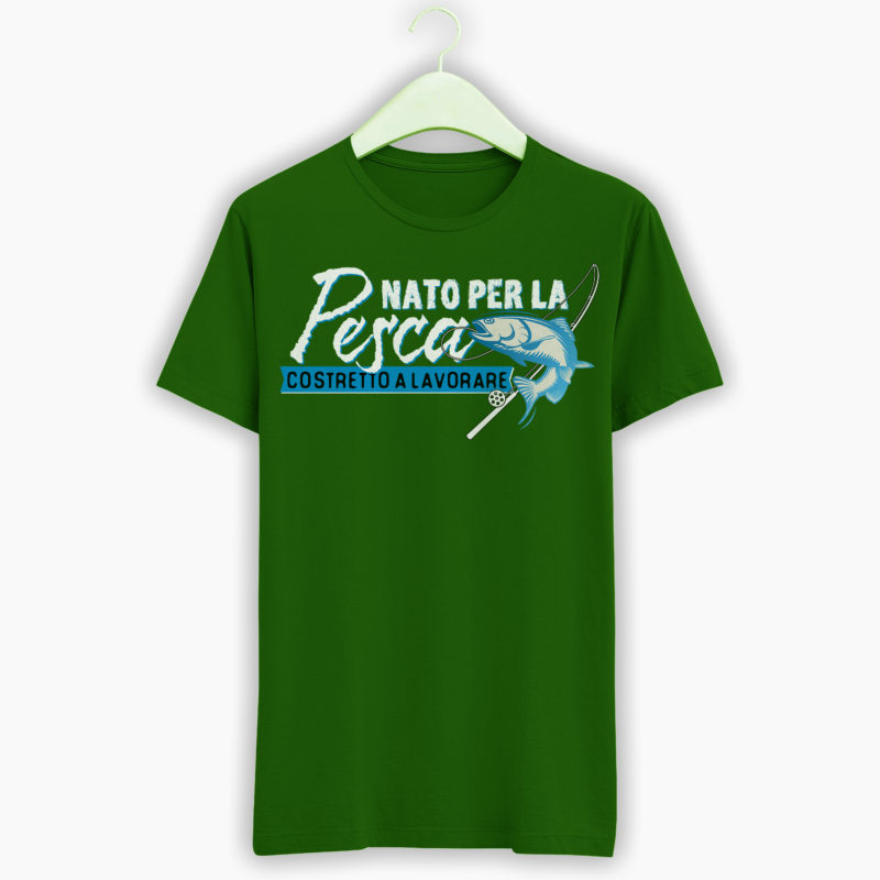 T-Shirt Uomo Nato per la Pesca - Versione 2