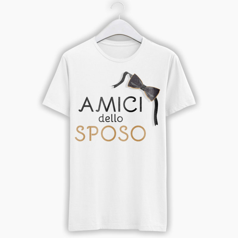 T-Shirt Addio Al Celibato - Team Sposo, Gli Amici