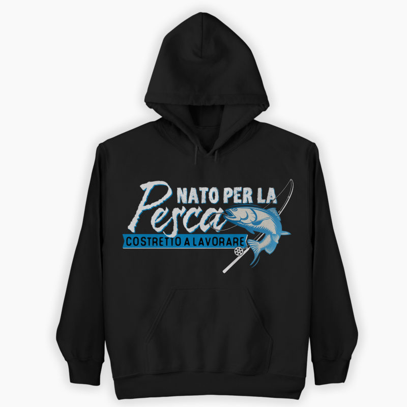 Felpa Uomo Nato per la Pesca Versione 2
