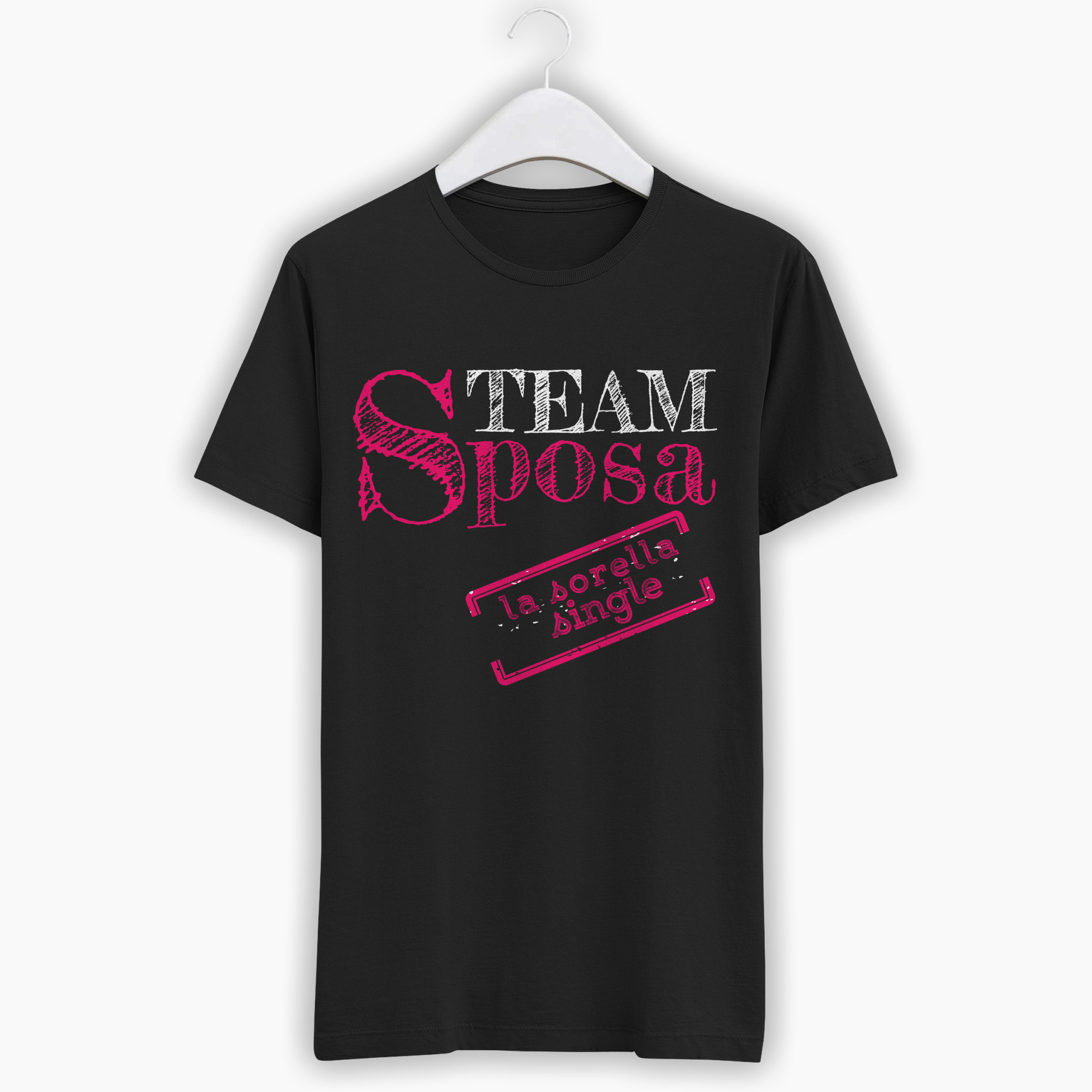 T-Shirt Addio Al Nubilato - Team Sposa La Sorella Single - immagine 2