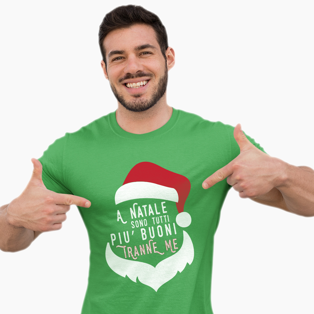 T-Shirt Uomo/Donna – A Natale Sono Tutti Più Buoni