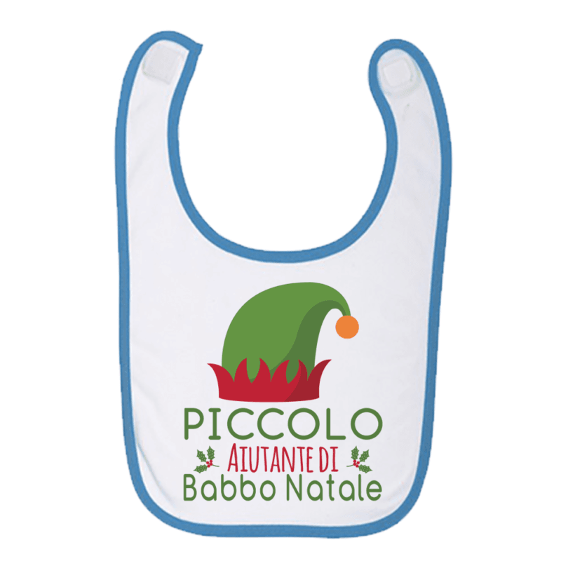 Bavaglino Natalizio Piccolo Aiutante di Babbo Natale