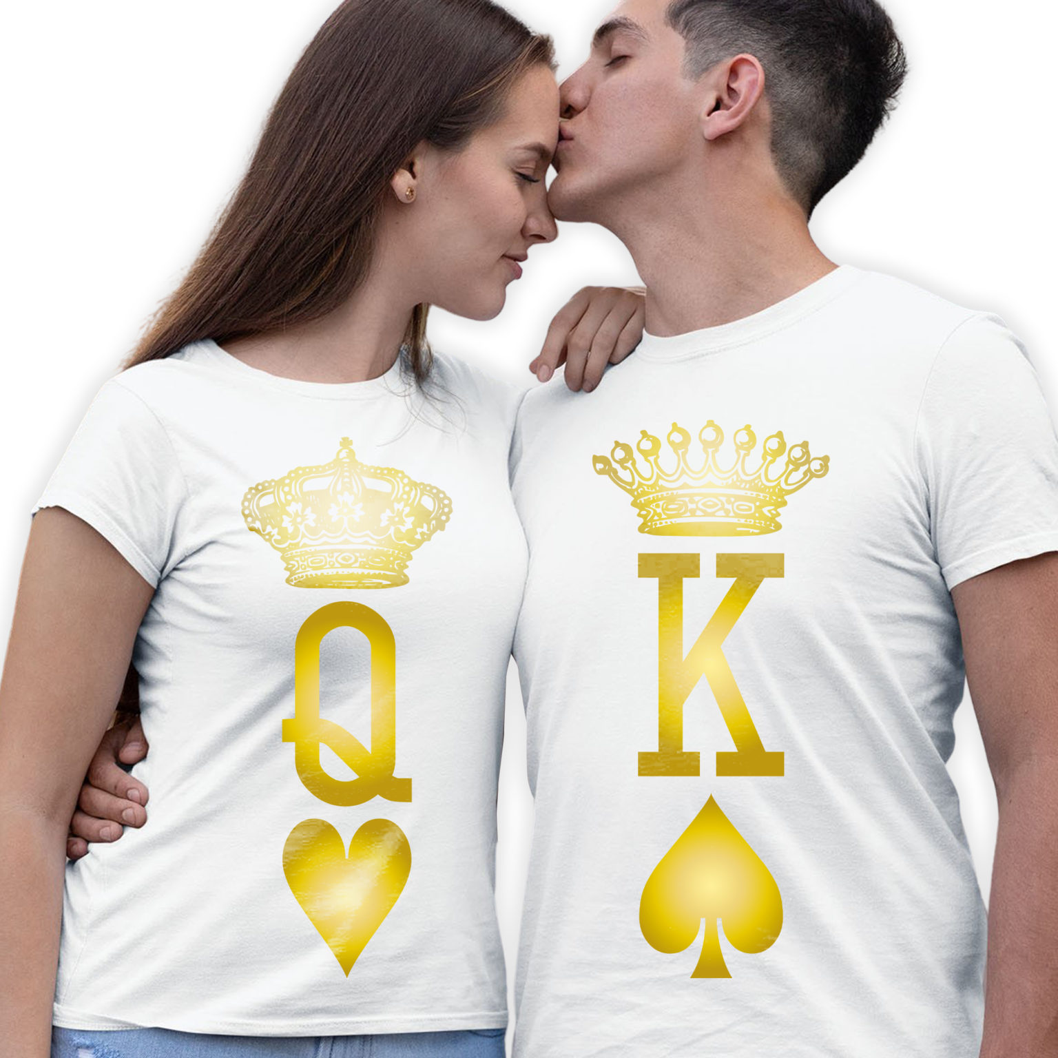Magliette King&Queen Coppia Lucky Love – T-Shirt Linea You and Me
