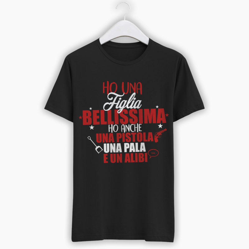 T-Shirt Uomo Divertente - Ho una figlia bellissima