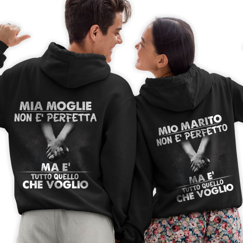 Coppia Felpe Marito e Moglie - Non siamo perfetti