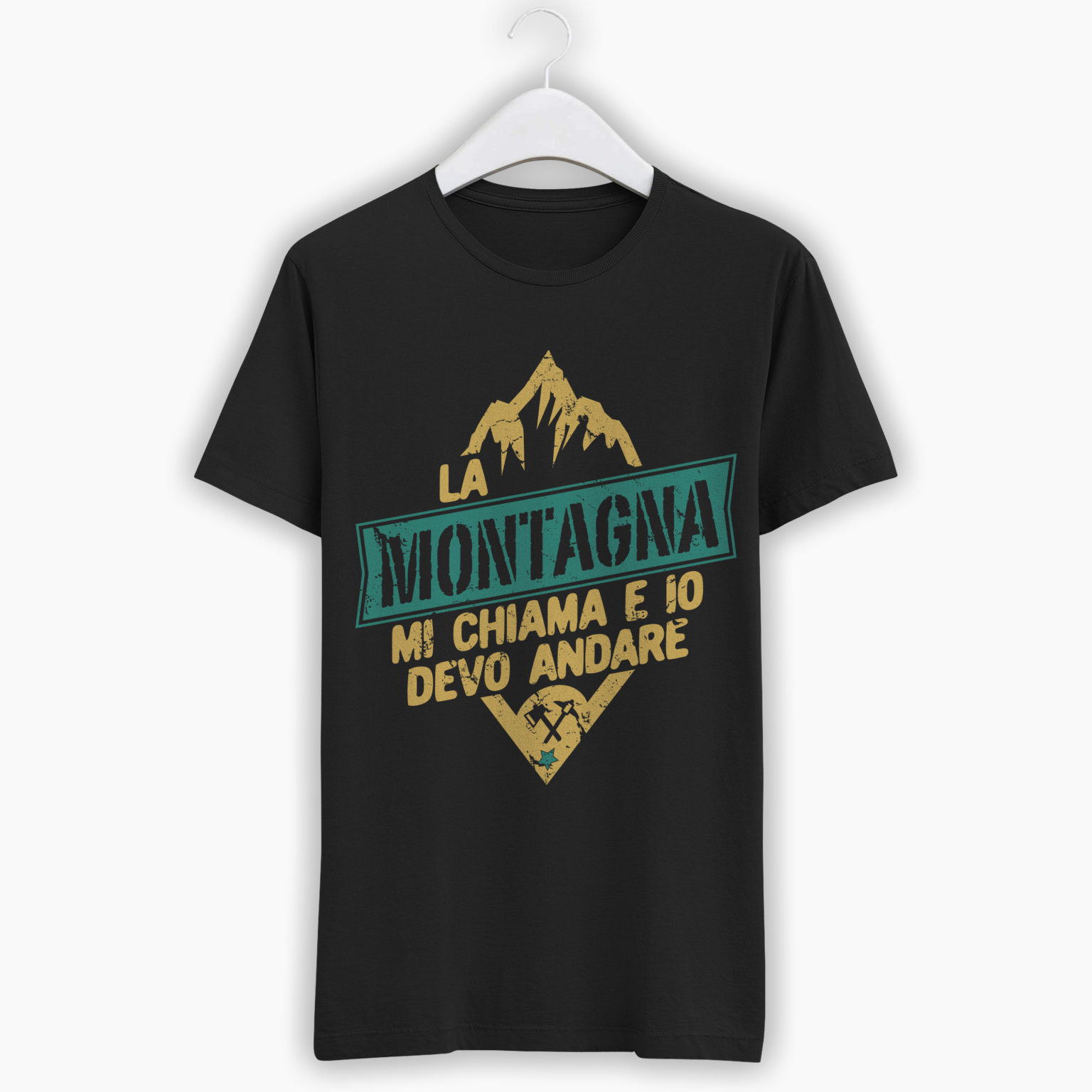 T-Shirt UomoMontagna 2: La montagna mi chiama e io devo andare