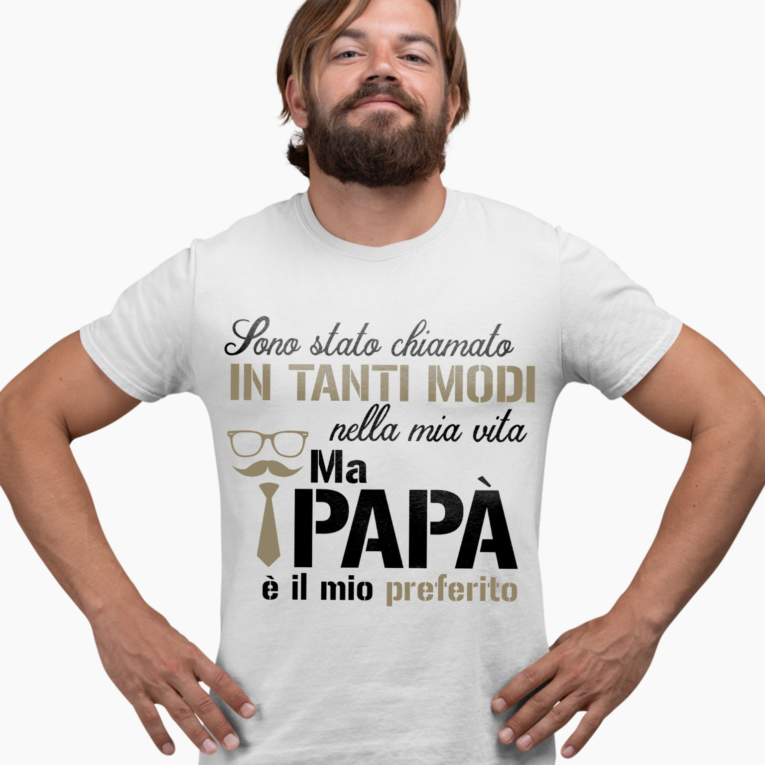 T-Shirt Festa del Papà – Sono Stato Chiamato In Tanti Modi Nella Mia Vita Ma Papà è Il Mio Preferito