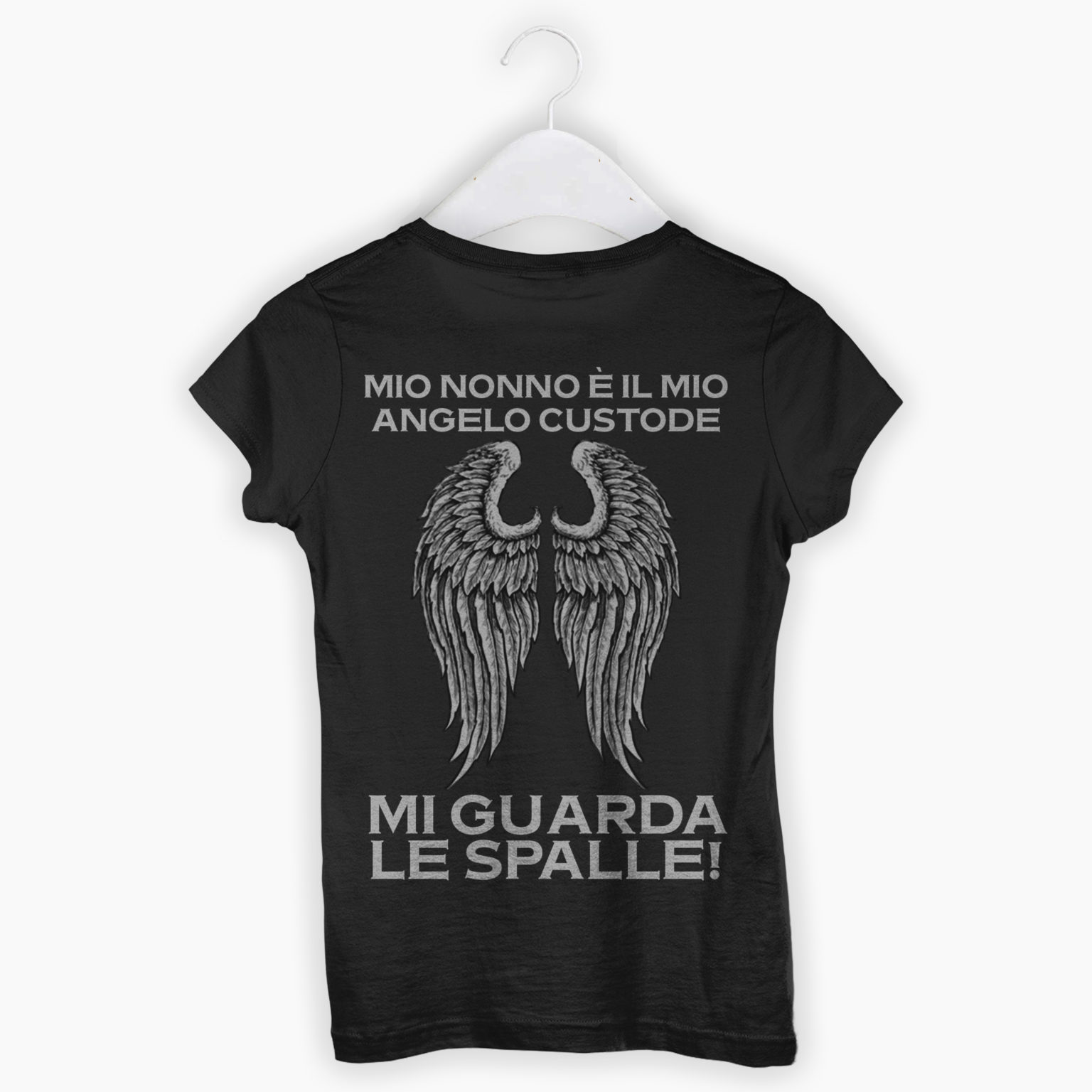 T-shirt Uomo/Donna – Mio Nonno E’ Il Mio Angelo Custode, Mi Guarda Le Spalle!
