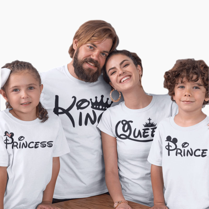 Magliette King Queen Prince/Princess - Linea Family