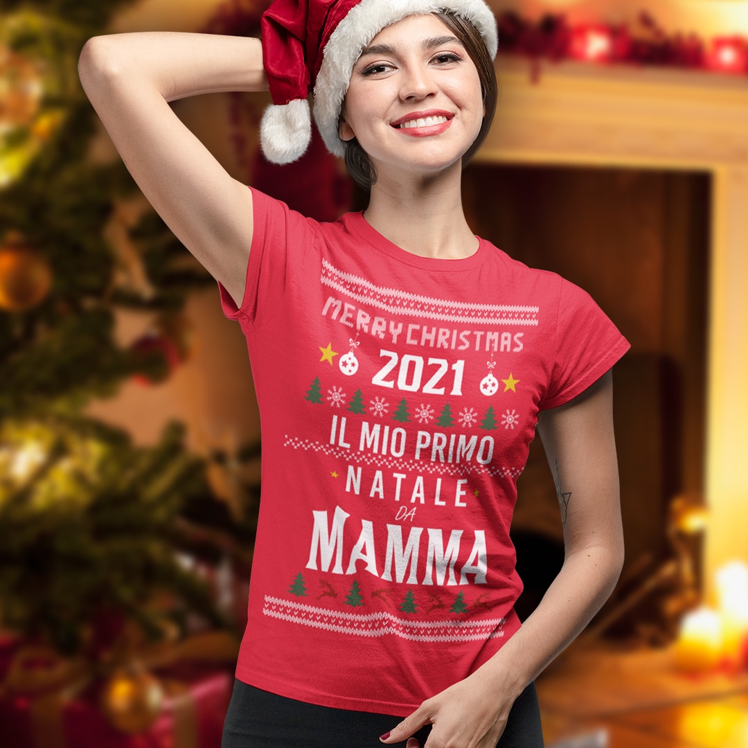 T-Shirt Donna – Il Mio Primo Natale Da Mamma