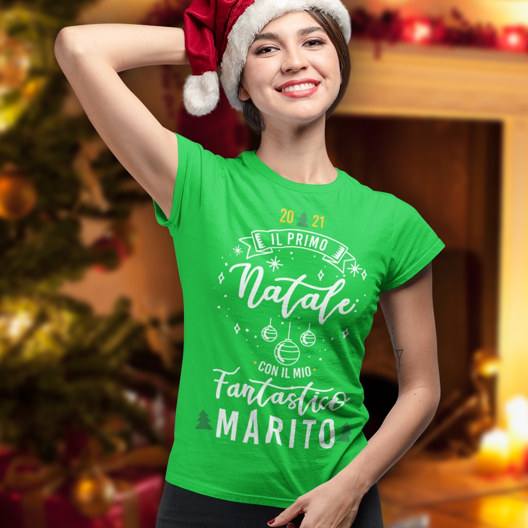 T-Shirt Donna – Il primo Natale con il mio fantastico Marito