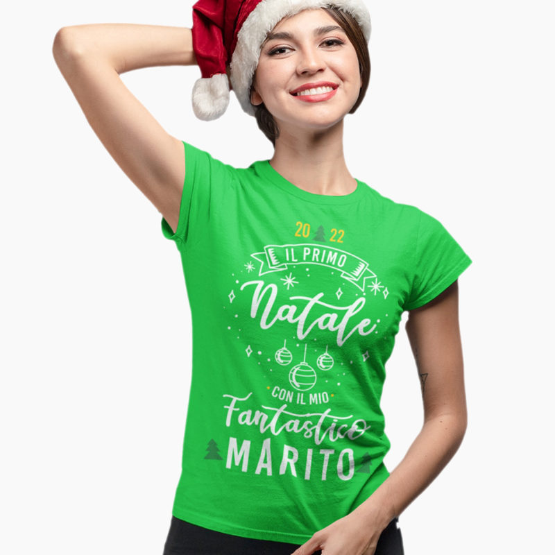T-Shirt Donna - Il primo Natale con il mio fantastico Marito