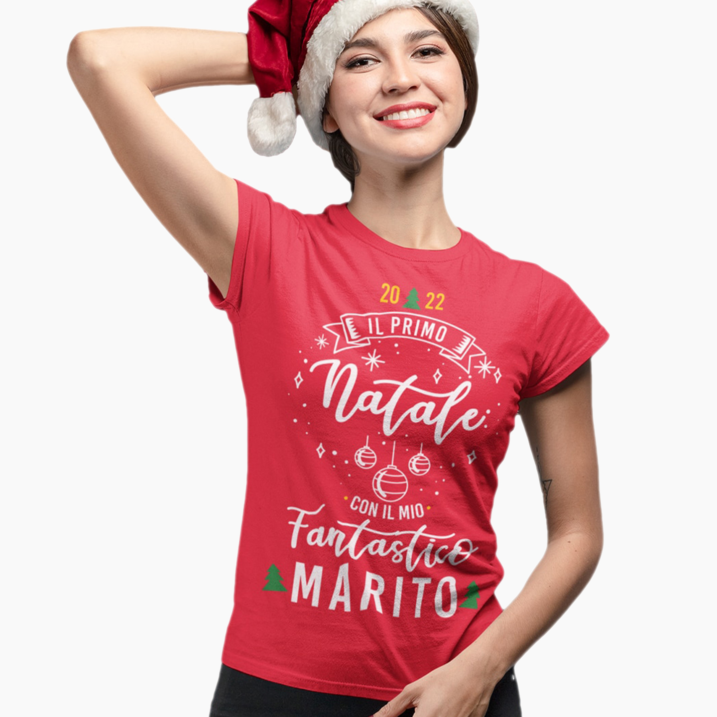 T-Shirt Donna - Il primo Natale con il mio fantastico Marito - immagine 2