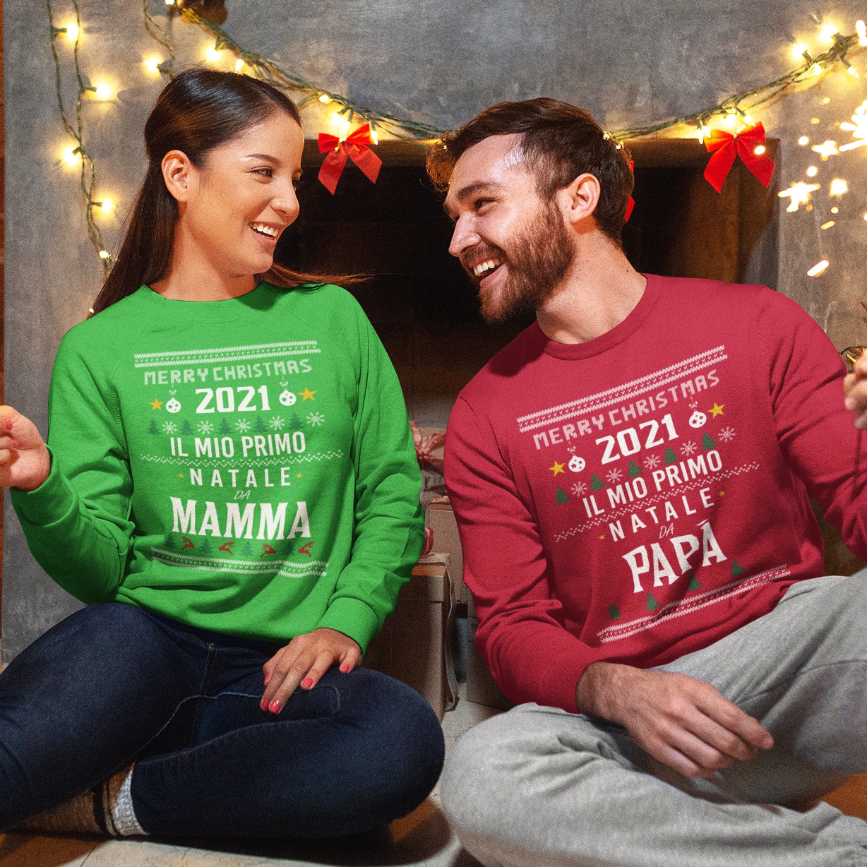 Coppia Felpe Natale – Il Primo Natale da Mamma e Papà