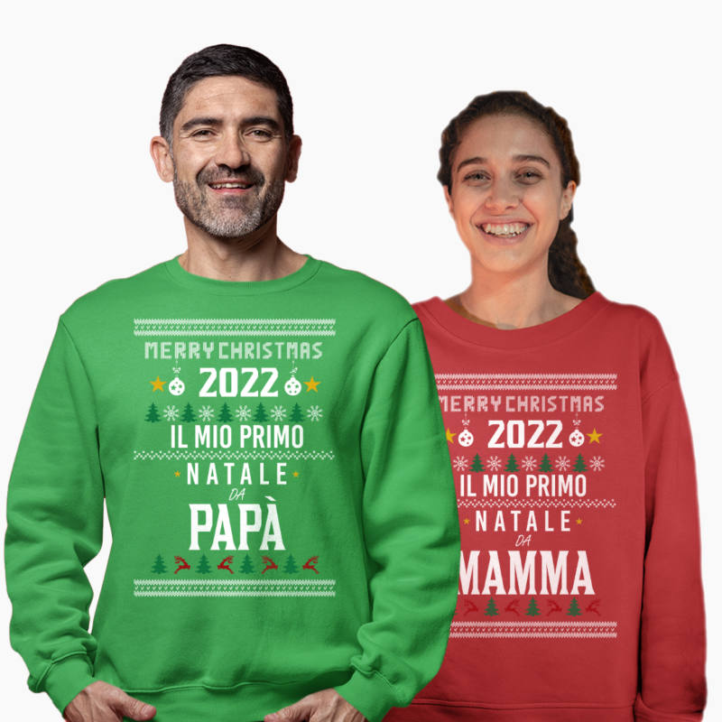 Coppia Felpe Natale - Il Primo Natale da Mamma e Papà