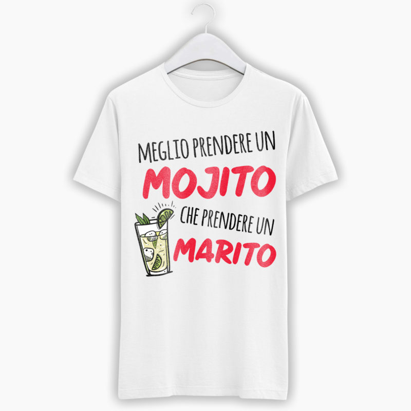 T-Shirt Addio Al Nubilato - Meglio un Mojito che un Marito
