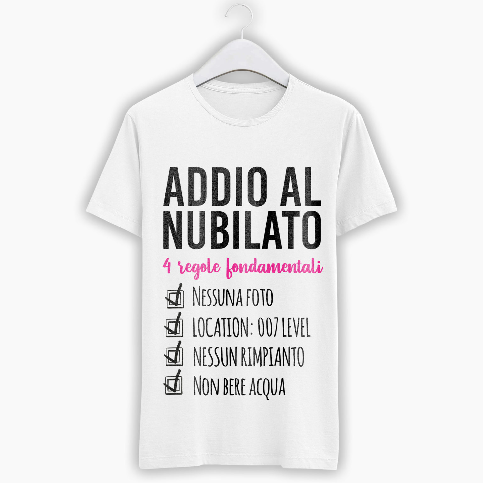 T-Shirt Addio Al Nubilato – 4 Regole Fondamentali