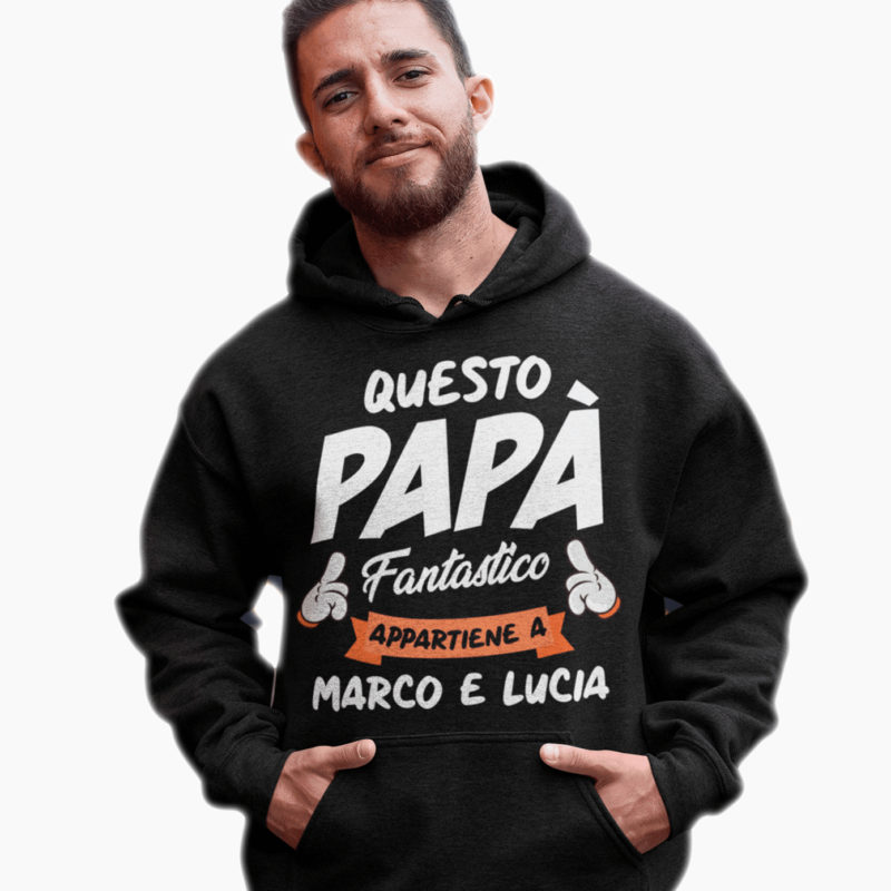 Felpa Festa del Papà - Questo Papà Fantastico Appartiene