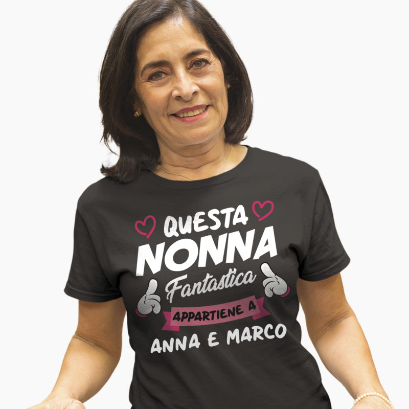 T-Shirt Festa dei Nonni - Questa Nonna fantastica appartiene a