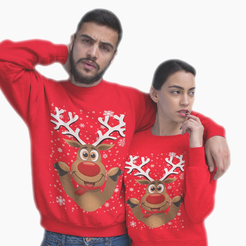 Coppia Felpe Natale - Renna