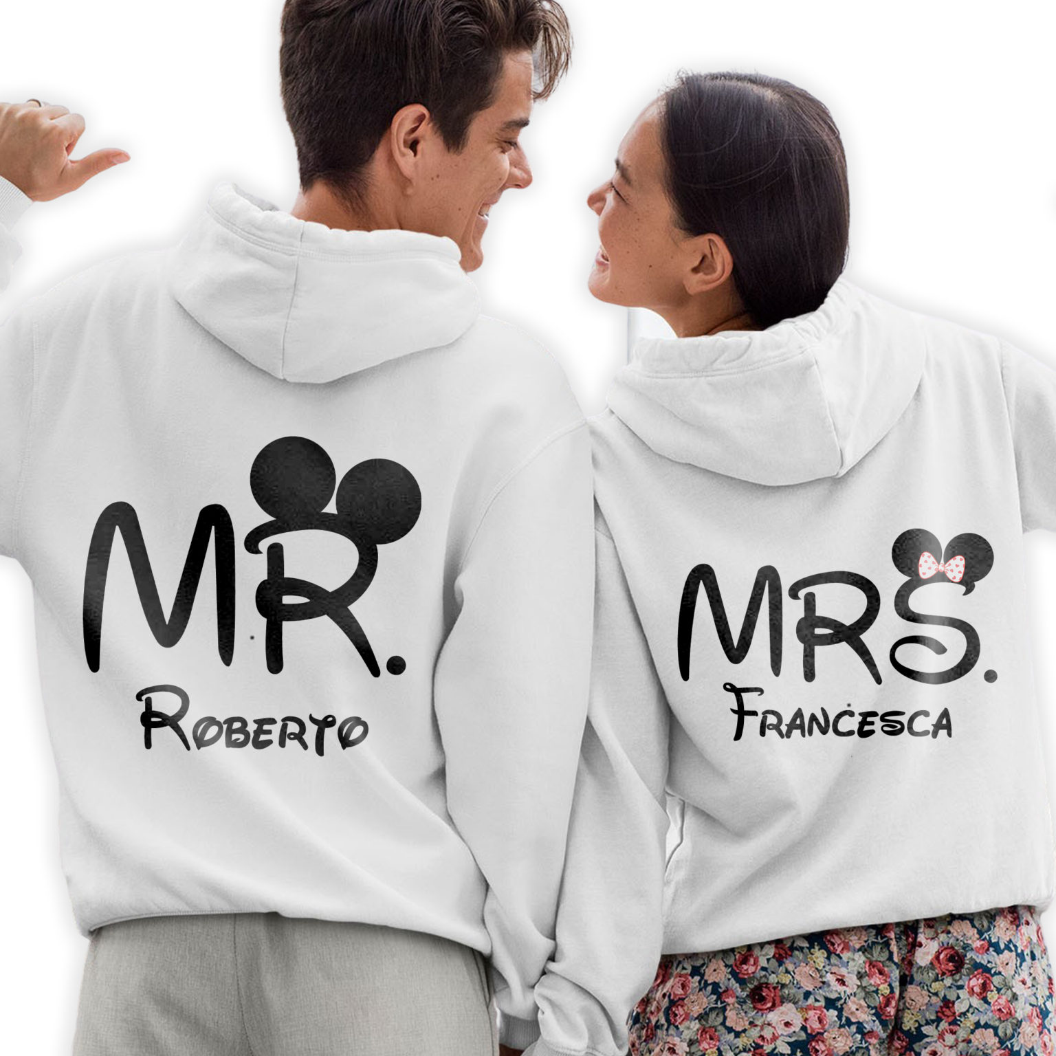 Felpe per coppia “Mr&Mrs” Personalizzata con nome