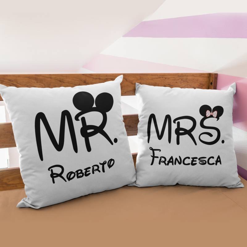 cuscini per coppia personalizzati