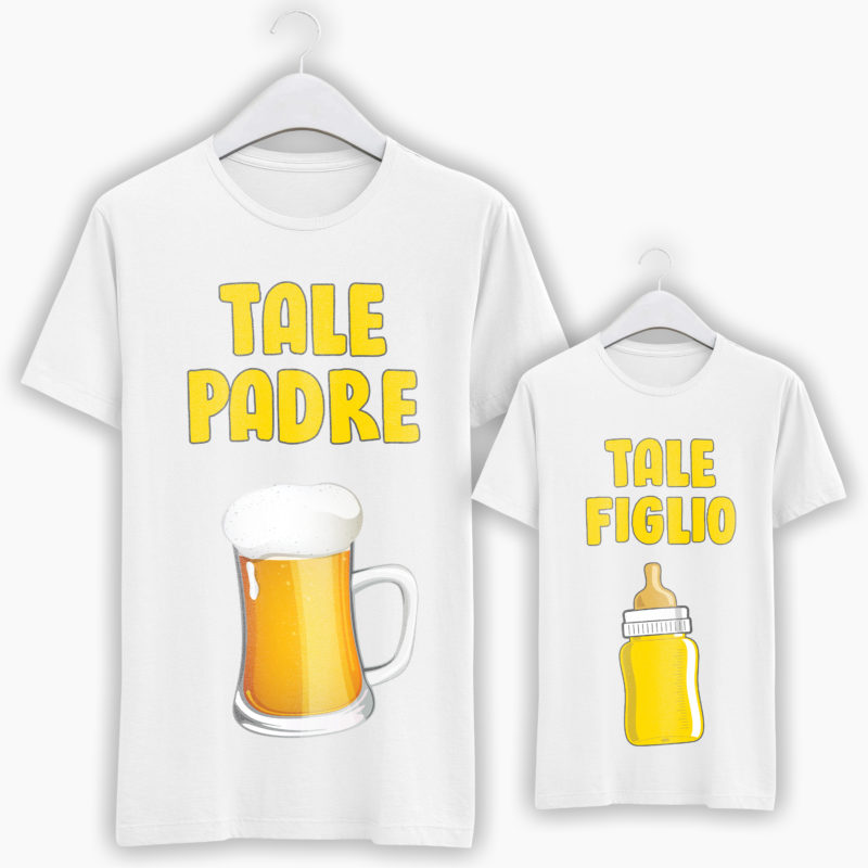 T-Shirt Papà + Bambino - Tale Padre Tale figlio