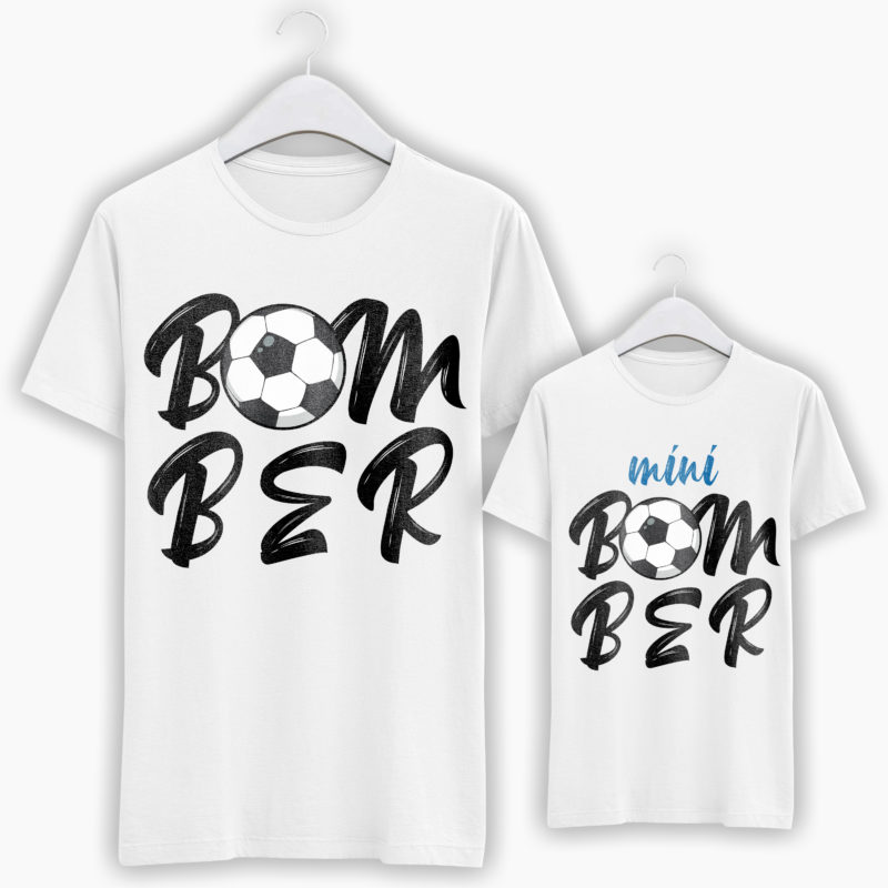 T-Shirt Papà + T-Shirt Bambino/a - Bomber & Mini Bomber