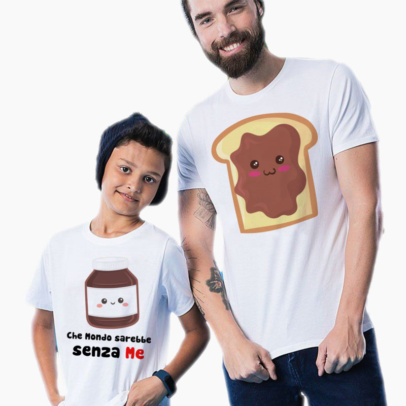 T-Shirt Papà + T-Shirt Bambino/a - Che mondo sarebbe senza Me
