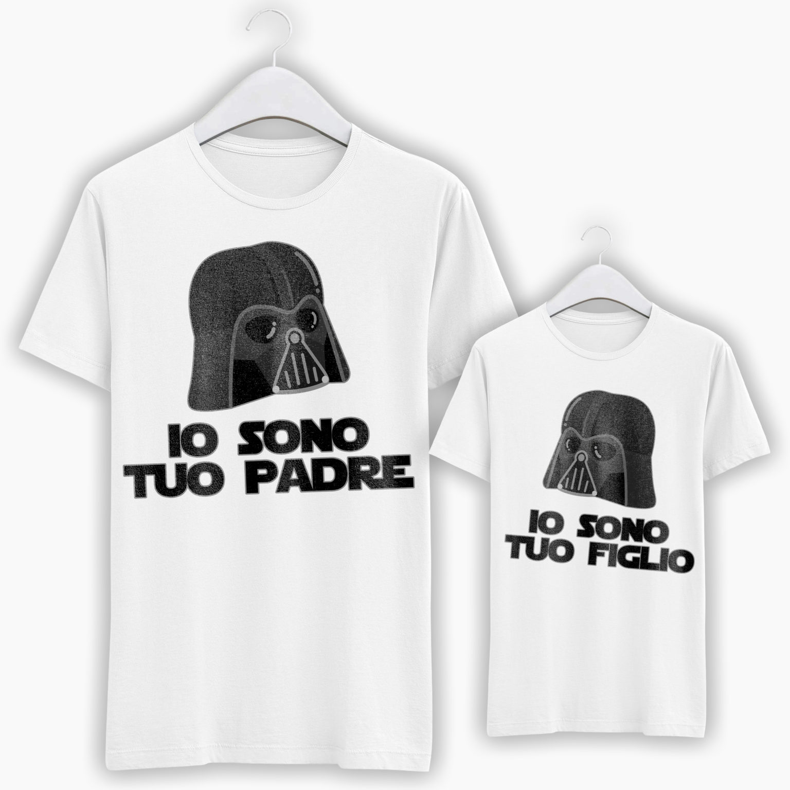 T-Shirt Papà + Bambino/a – Io sono tuo padre, Io sono tuo figlio