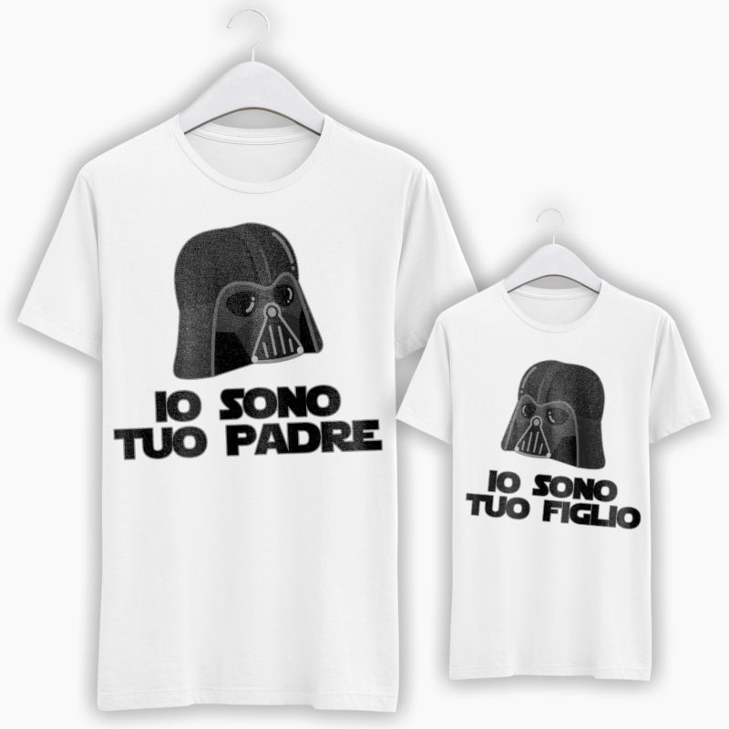 T-Shirt Papà + Bambino/a - Io sono tuo padre, Io sono tuo figlio