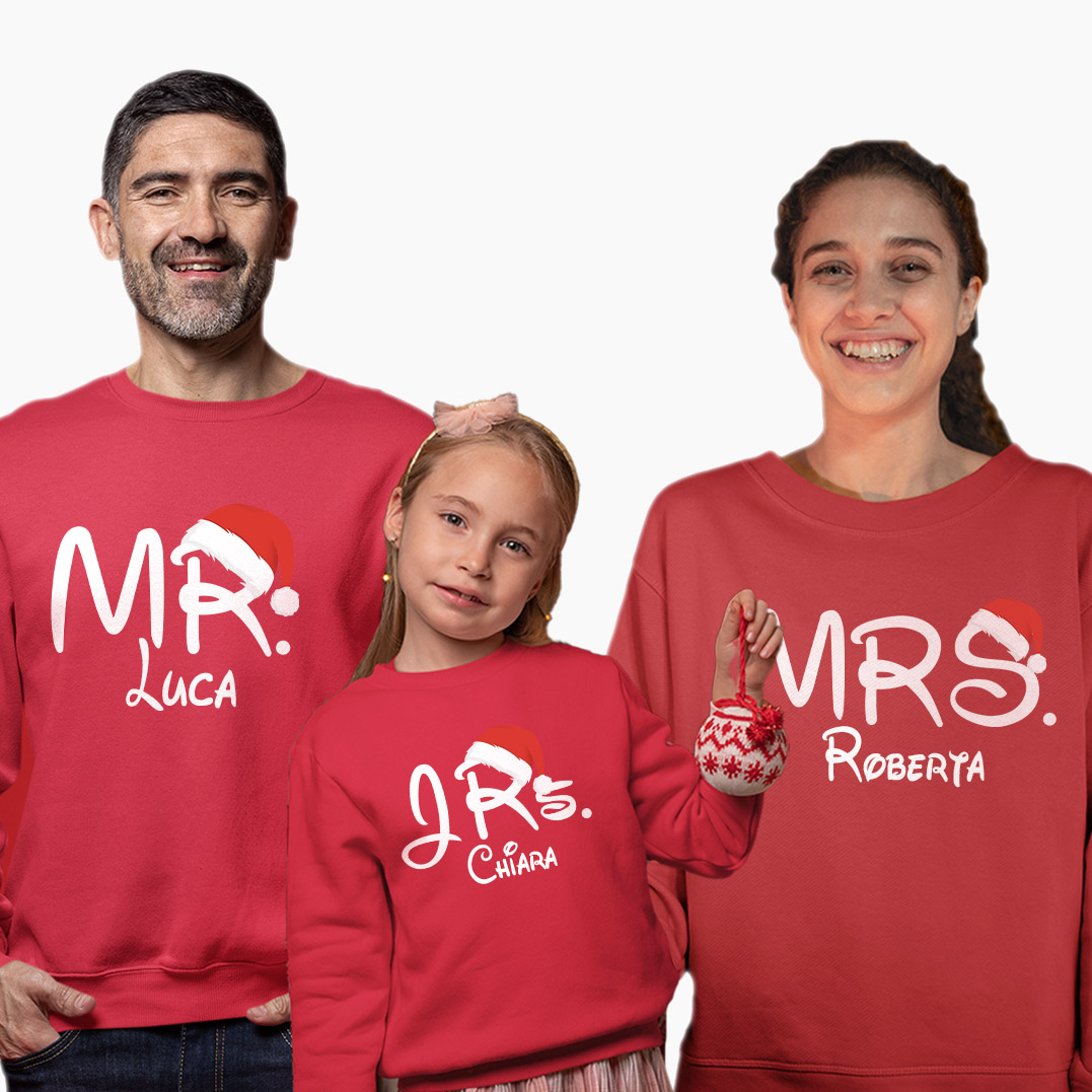Tris Felpe Natale MR & MRS & JR - immagine 2
