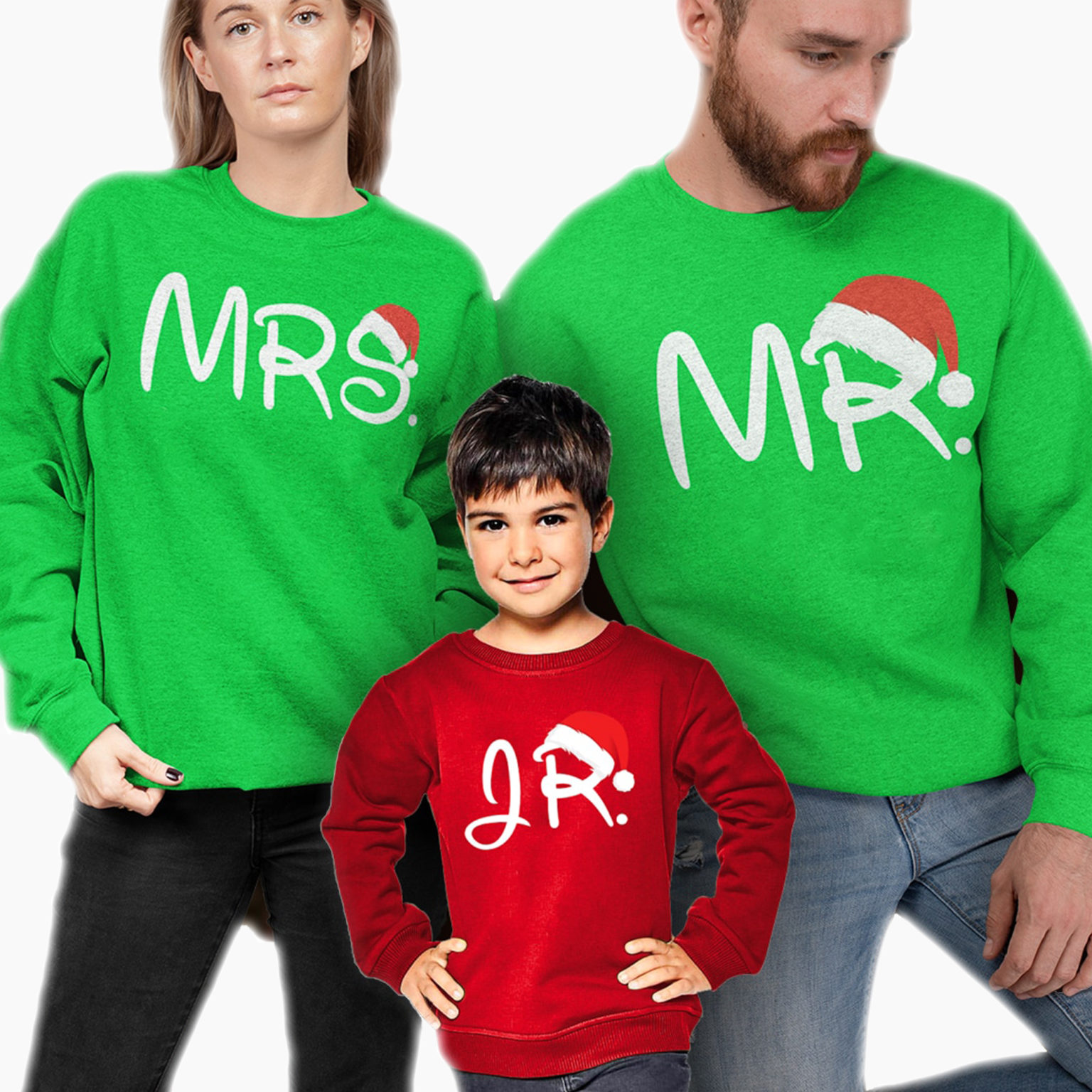 Tris Felpe Natale MR & MRS & JR