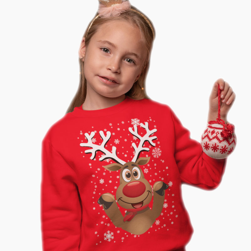 Felpa Bambino/a Natale - Renna