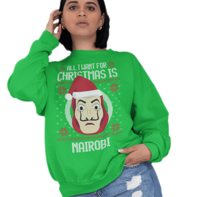 Felpa Unisex Natale Divertente - All I Want for Christmas is...