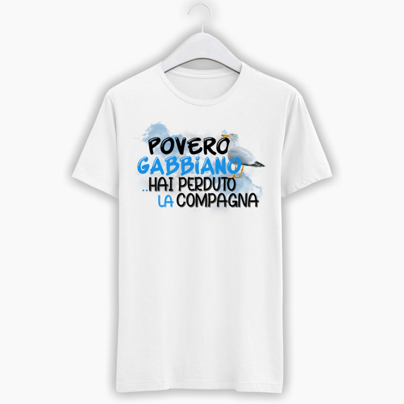 T-Shirt Divertente - Povero Gabbiano