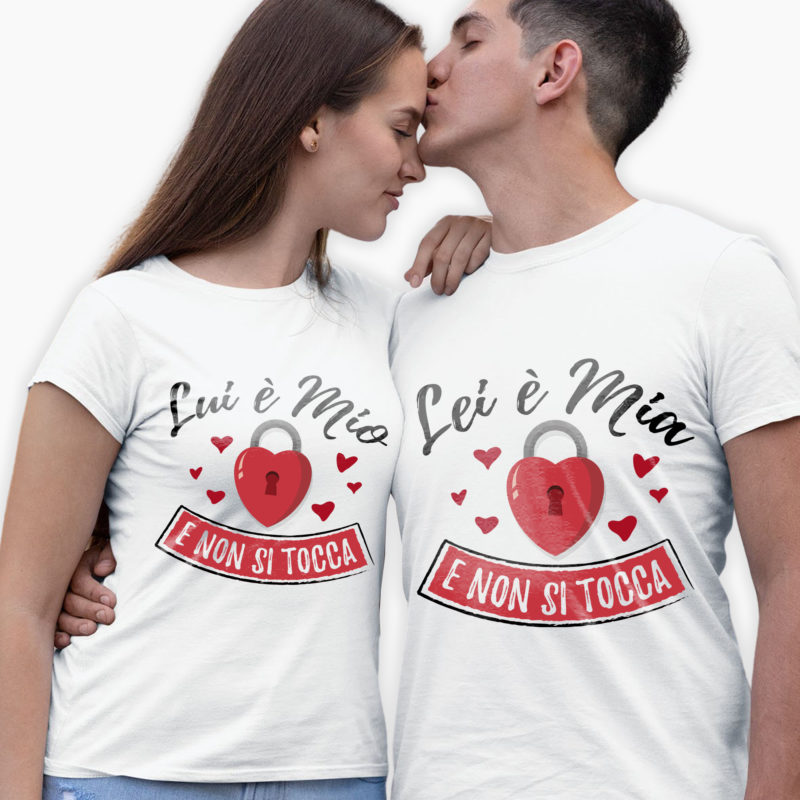Coppia T-Shirt Lui è Mio / Lei è Mia