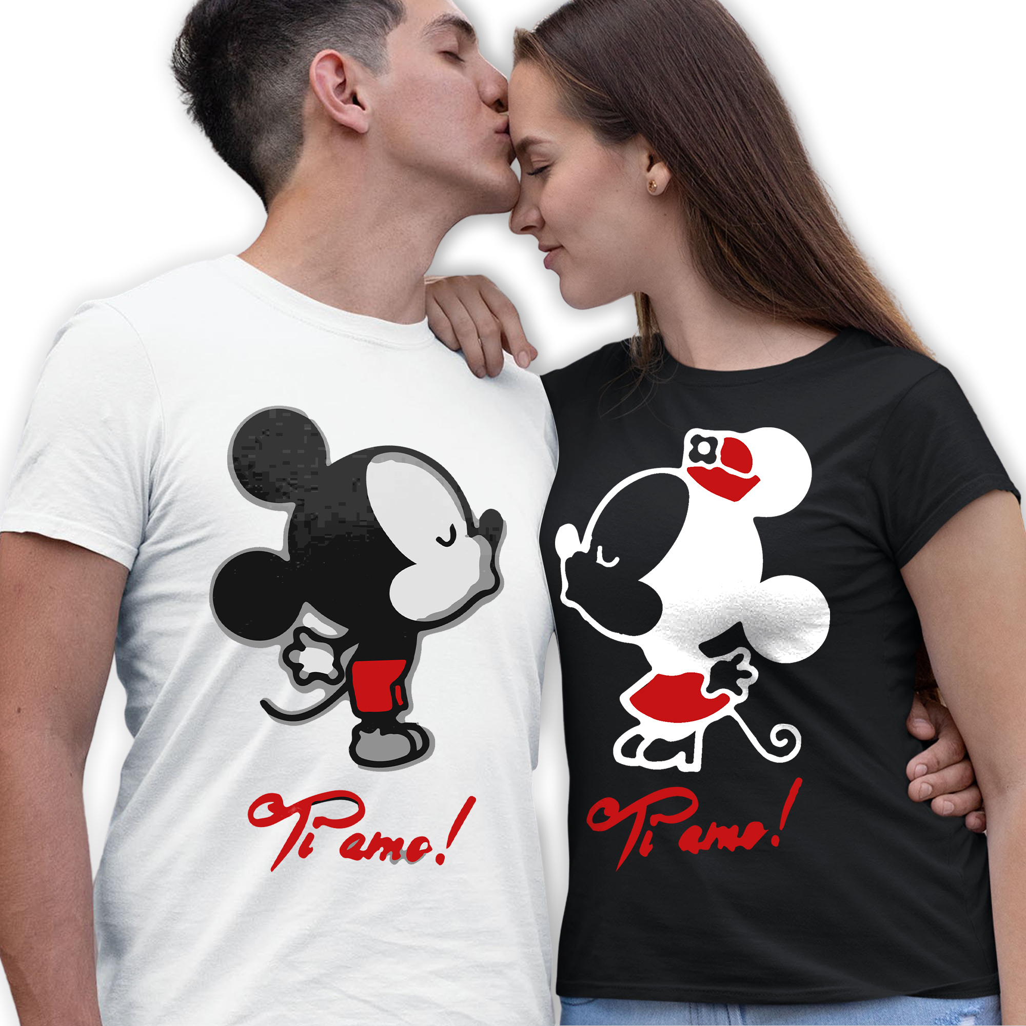Coppia T- Shirt Topolino Bacio - immagine 3