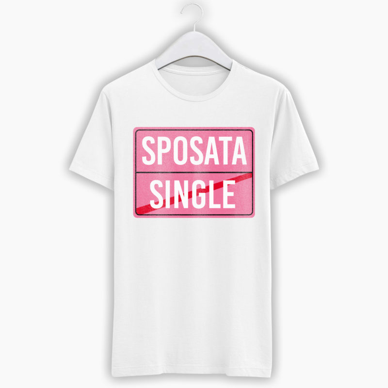 T-Shirt Addio Al Nubilato - Sposata/Single