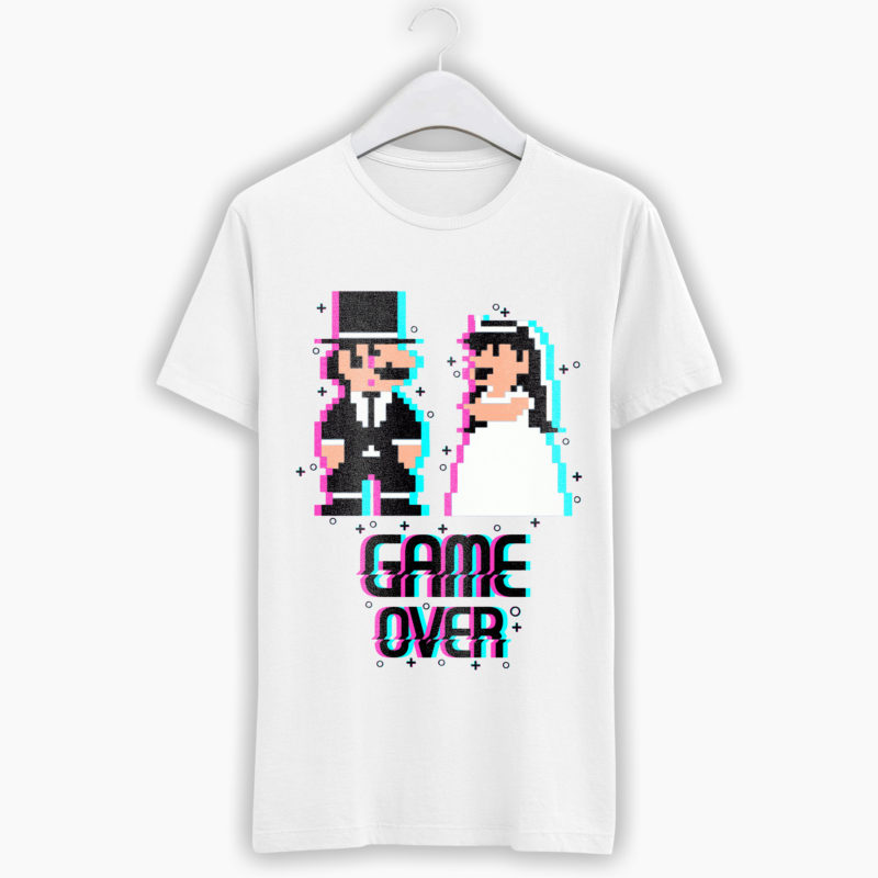 T-Shirt Addio al Celibato - Game Over