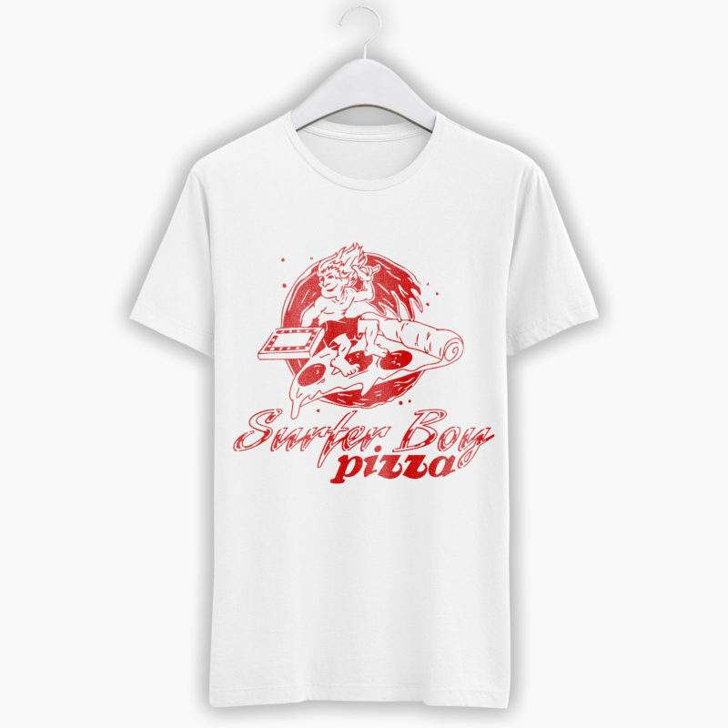 T-Shirt Uomo/Donna - Surfer Boy Pizza
