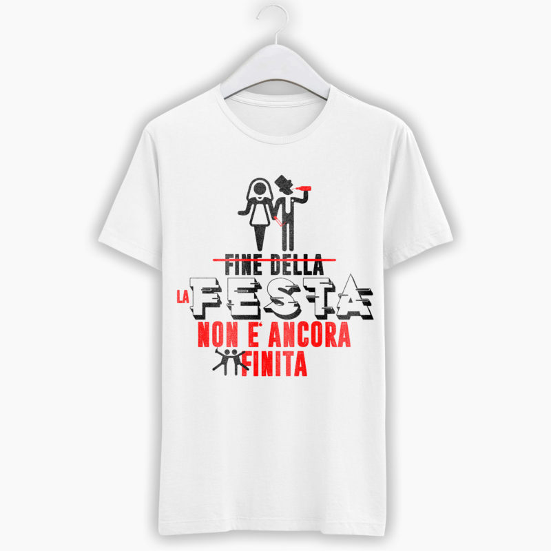 T-Shirt Addio al Celibato - La festa non è ancora finita