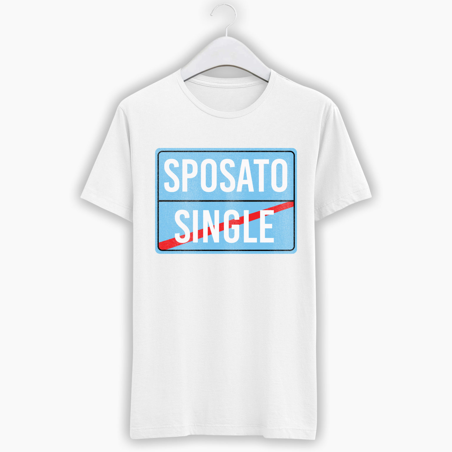 T-Shirt Addio Al Celibato – Sposato/Single
