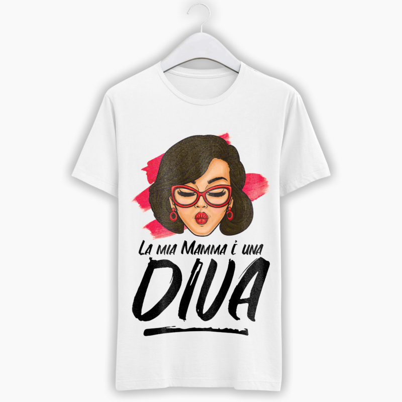 T-Shirt Festa della Mamma - La mia Mamma è una Diva